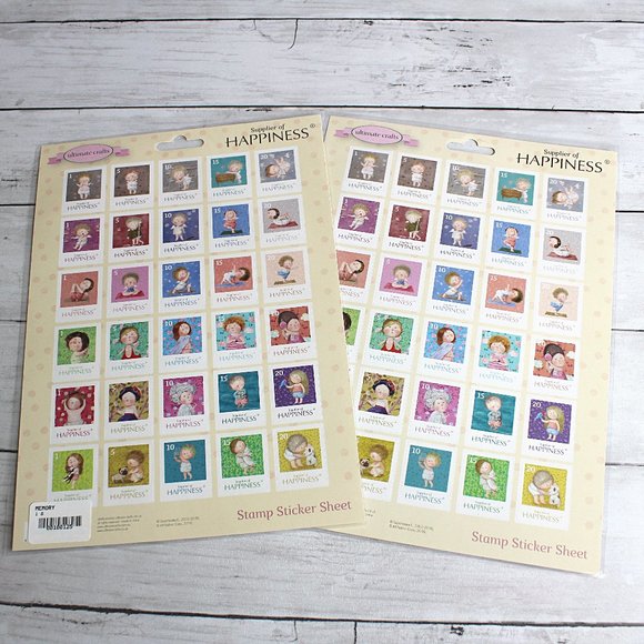 Gapchinska Ukraine Scrapbook Die Cut Stamps Sticker Sheets Craft Lot - Picture 1 of 3